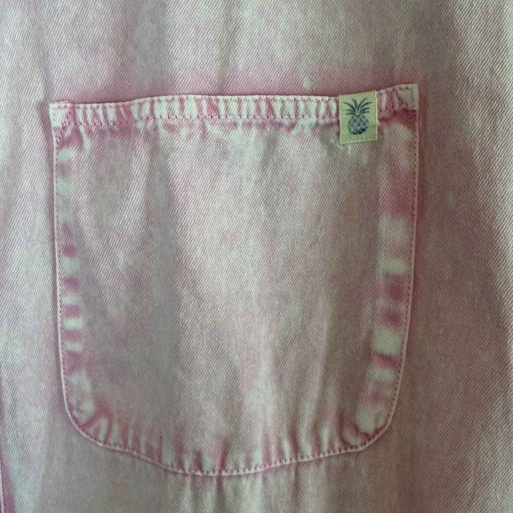 Simply Southern pink "Denim" Jumpsuit women’s size large - Picture 6 of 16